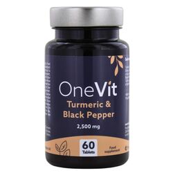 OneVit Turmeric and Piperine Packshot