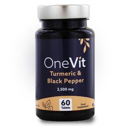 OneVit Turmeric and Piperine Packshot